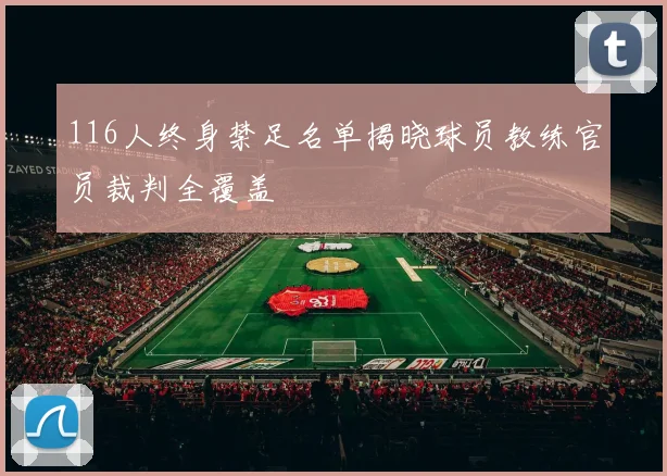 116人终身禁足名单揭晓球员教练官员裁判全覆盖